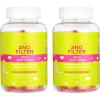 imagePacifica Beauty No Filter Beauty Gummies Supplement for Skin Support Wheat Soy  Gluten Free Multivitamin Blend Watermelon Flavor 100 Vegan and No Cruelty 120 Count