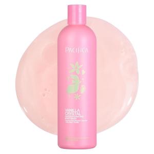 imagePacifica Beauty Lavender Moon Body Wash with Pump Bath and Shower Gel Hyaluronic Acid Rose Chamomile Moisturizing Hydrating Cleansing Soothing Calming Relaxing Vegan 12 fl oz 1 CountVanilla Crystal
