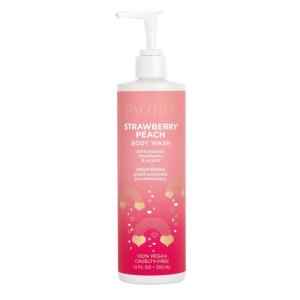 imagePacifica Beauty Lavender Moon Body Wash with Pump Bath and Shower Gel Hyaluronic Acid Rose Chamomile Moisturizing Hydrating Cleansing Soothing Calming Relaxing Vegan 12 fl oz 1 CountStrawberry Peach