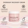 imagePacifica Vegan Collagen Overnight Face ampamp Eye Cream Set of 2  Night Cream  AntiAging Lotion  Plumping Collagen Moisturizer ampamp Undereye Treatment Infused wHyaluronic Acid ampamp Caffeine Hydrates ampamp FirmFace Cream  Eye Cream Set