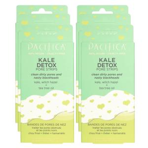 imagePacifica  Blackhead Remover Strips Nose Strips  Kale Detox Skin Care  Deep Pore Cleansing Nose Strips wInstant Pore Unclogging  OilFree NonComedogenic Vegan Clean Beauty Dermatologist Tested6 Count Pack of 6
