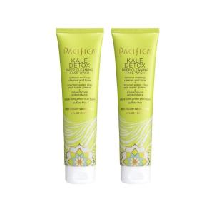 imagePacifica Beauty Kale Detox Deep Cleaning Daily Face Wash  Cleanser Coconut Water  Aloe Vera For Oily and Blemish Prone Skin 2 Pack Sulfate and Paraben Free Vegan and Cruelty Free