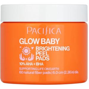 imagePacifica Glow Baby Brightening Peel Pads 10 AHA  BHA Exfoliating Face Pads for Glowing Skin Resurfacing Glycolic Acid ampamp Salicylic Acid Pad to Smooth Texture ampamp Minimize Pores Fragrance Free 60 Count