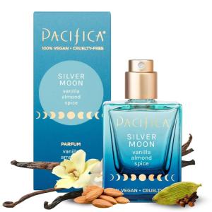 imagePacifica Indian Coconut Nectar Perfume Spray  Tropical Vanilla ampamp Coconut Fragrance Layerable Beachy Perfume for Women Clean NonToxic Vegan ampamp CrueltyFree Formula AllDay Long LastingSilver Moon Vanilla  Almond  Spice