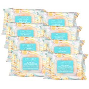 imagePacifica Makeup Remover Face Wipes  Daily Facial Cleansing ampamp Exfoliating Towelettes  Biodegradable  Organic  w Gycolic Acid  Clean Beauty Vegan ampamp CrueltyFree Dermatologist Tested 30 Count30 Count Pack of 8
