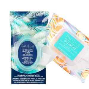 imagePacifica Makeup Remover Face Wipes  Daily Facial Cleansing ampamp Exfoliating Towelettes  Biodegradable  Organic  w Gycolic Acid  Clean Beauty Vegan ampamp CrueltyFree Dermatologist Tested 30 Count30 Count Pack of 2