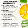 imagePacifica Glow Baby Brightening Vitamin C Face Mask 4Pack  Hydrating SerumSoaked Sheet Mask for Glowing Skin Fights Dullness ampamp Dark Spots Infused with Aloe ampamp Kelp 100 Vegan ampamp CrueltyFree1 Count Pack of 1