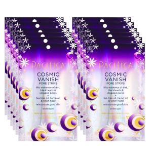 imagePacifica  Blackhead Remover Pore Strips  2PACK Cosmic Vanish  for Nose Chin ampamp Forehead  Deep Cleansing Nose Strips wInstant Pore Unclogging  OilFree Vegan Dermatologist Tested6 Count Pack of 12