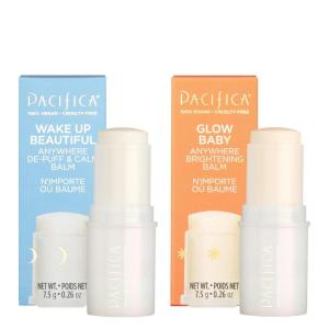 imagePacifica Anywhere Stick Body Serum Set  Glow Baby Vitamin C Brightening Balm  Wake Up Beautiful DePuff Balm Duo 2Pack Vegan Face SticksGlow Baby  Wake Up Beautiful Anywhere Balms Set