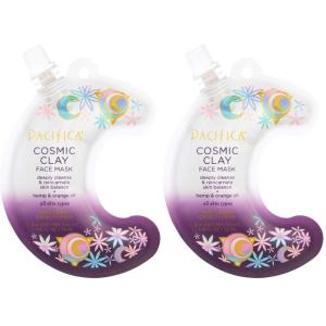 imagePacifica Cosmic Clay Face Mask Deep Cleansing PoreMinimizer Clay Mask for Blemishes ampamp Oily Skin SkinBalancing Detox Facial with Hemp Acai ampamp Orange Oil Clean Beauty Vegan 118 oz118 Fl Oz Pack of 2
