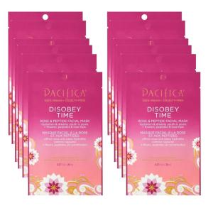 imagePacifica Disobey Time Rose ampamp Peptide Facial Sheet Mask Hydrating AntiAging Mask for Fine Lines ampamp Dry Skin Infused wHyaluronic Acid ampamp Chamomile Clean Beauty Vegan ampamp CrueltyFree Dermatologist Tested1 Count Pack of 12