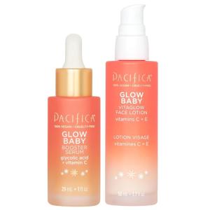 imagePacifica Glow Baby Super Lit Booster Serum ampamp VitaGlow Vitamin C Face Cream Brighten ampamp Hydrate Skincare Bundle Daily Antioxidant Moisturizer Set for Radiant EvenToned Skin