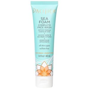 imagePacifica Mini Glow Baby Brightening Facial Cleanser 14 oz  Vitamin C ampamp Glycolic Acid AHA Face Wash Daily Cleanser for AntiAging Exfoliating for Smooth Even Glowing Skin Vegan Clean BeautyMini Sea Foam