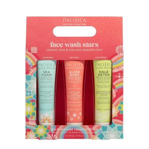 imagePacifica Mini Glow Baby Brightening Facial Cleanser 14 oz  Vitamin C ampamp Glycolic Acid AHA Face Wash Daily Cleanser for AntiAging Exfoliating for Smooth Even Glowing Skin Vegan Clean Beauty3Pack