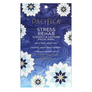 imagePacifica Sheet Mask  Stress Rehab Coconut ampamp Caffeine Facial Mask  12PACK DeStress Sheet Mask for Redness ampamp Puffiness Relief Infused wGreen Tea Turmeric ampamp Hyaluronic Acid CrueltyFree Skincare1 Count Pack of 1
