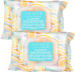 image:imagePacifica Makeup Remover Face Wipes  2Pack Daily Facial Cleansing Exfoliating Towelettes  Biodegradable  Organic  wGycolic Acid  Clean Beauty Vegan amp CrueltyFree Dermatologist Tested 60 Count
