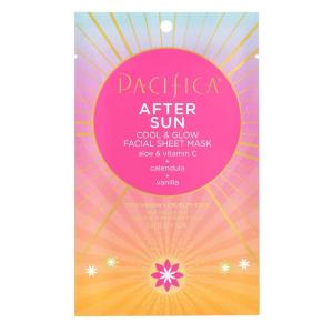 image:imagePacifica Beauty After Sun Cool amp Glow Chest Area Sheet Mask Aloe Vera Calendula Vitamin C Vanilla Cooling Mask Suncare  Skincare Sun Burn Relief VeganFacial Sheet Mask
