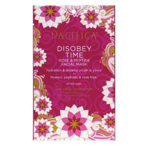 image:imagePacifica Beauty Disobey Time Peptide Hydrating Facial Sheet Mask  For All Skin Types  1 Count  Hyaluronic Acid Rose  Peptides  100 Cotton Mask  Moisturizing  Calming  Vegan  Cruelty FreeDisobey Time 1 Count