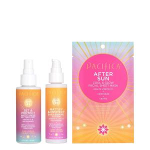 image:imagePacifica Beauty Set amp Protect Matte Sheer Setting Mist SPF 45 Face Sunscreen UVAUVB Protection Broad Spectrum Sets Makeup Oil Control 4 Fl Oz Vegan  Cruelty FreeSet  Protect