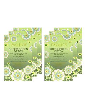image:imagePacifica Beauty Super Green Detox Kale amp Charcoal Facial Sheet Mask For All Skin Types 6 Count