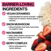 image:imagePacifica Berry Dewy Barrier Support Serum Ceramide and Niacinamide Face Serum Snow Mushroom and Berry Complex Lightweight Gel Texture NonComedogenic Vegan and CrueltyFree